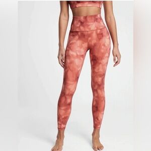 ATHLETA‎ Women's Elation Serene Island Coral 7/8 Leggings Sz small tall